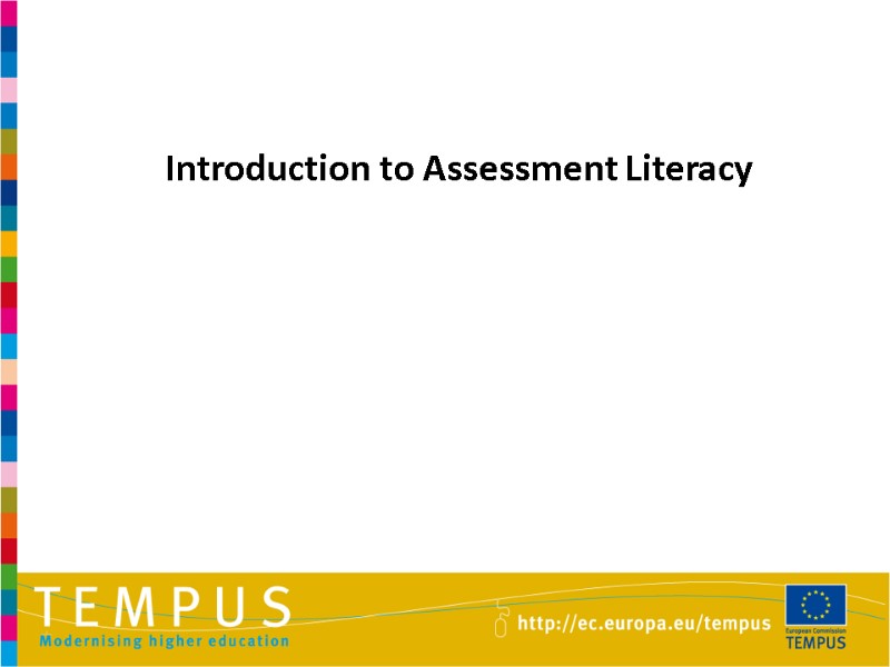 Introduction to Assessment Literacy